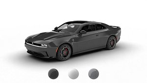 Dodge Charger Daytona Banshee 2025 3d model
