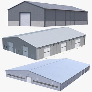 3 Warehouse Buildings Collection