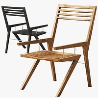 Bivalvia wooden chair