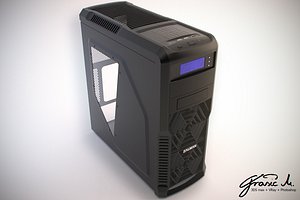 pc desktop zalman 3d model