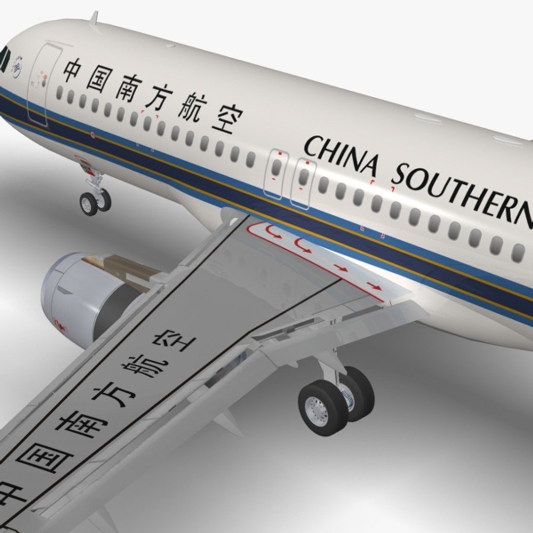 sharkleted a320neo china southern 3d 3ds