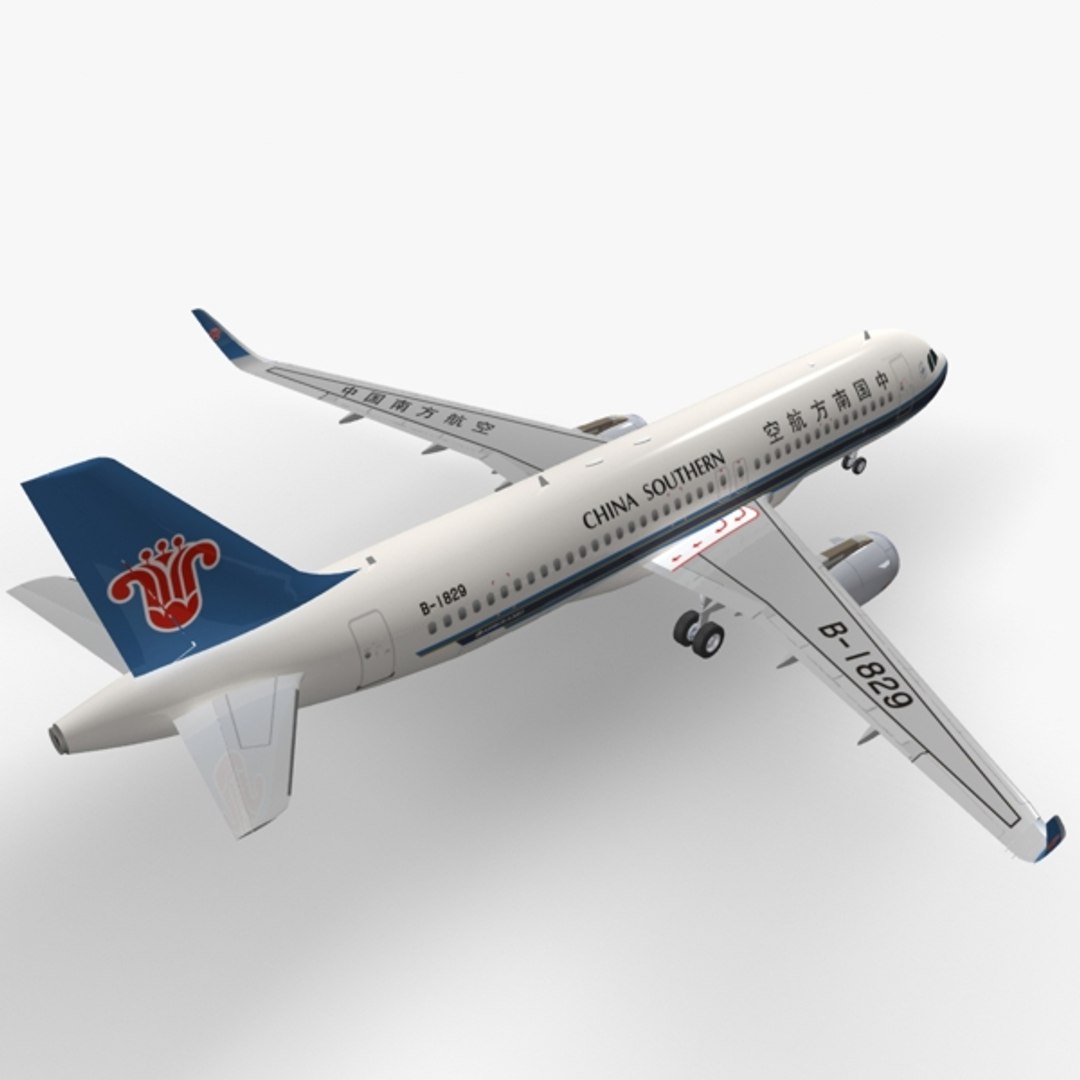 sharkleted a320neo china southern 3d 3ds