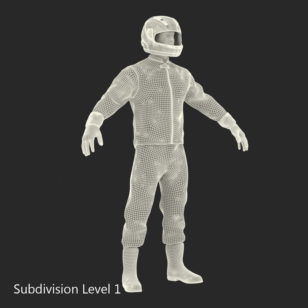 3D Biker Motorcycle Rider Rigged Man - TurboSquid 1516303