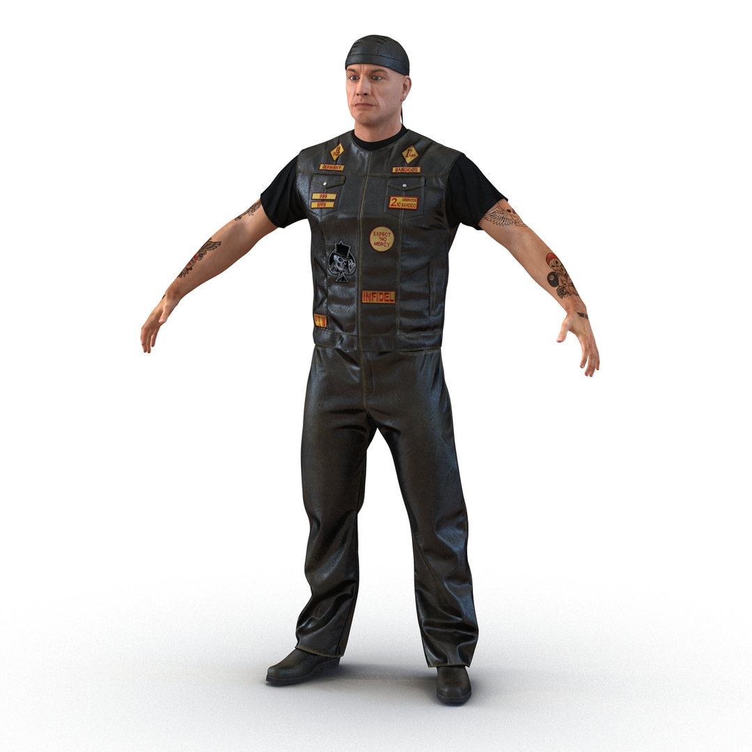 3D Biker Motorcycle Rider Rigged Man - TurboSquid 1516303