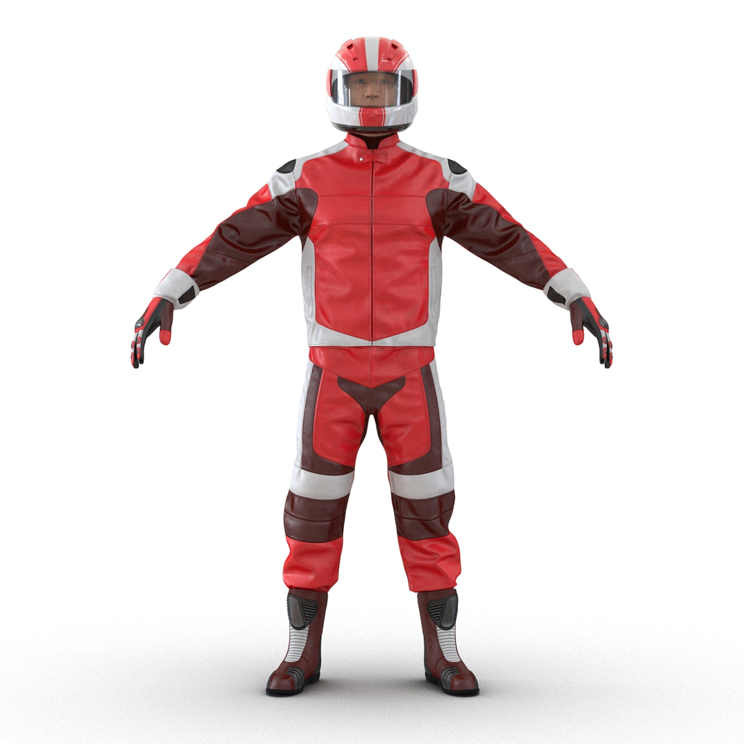 3D Biker Motorcycle Rider Rigged Man - TurboSquid 1516303