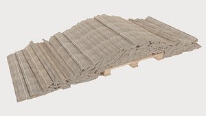 3D planks pile pallet 1