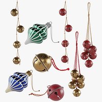 Christmas Decor Baubles And Garlands