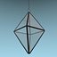 Terrarium flower hanging frame