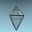 Terrarium flower hanging frame