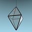 Terrarium flower hanging frame