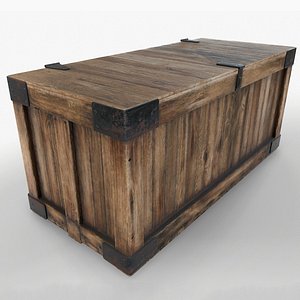 3d 3ds ready retro wooden crate