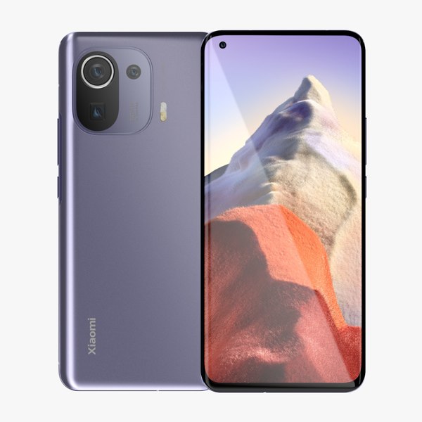 3D Xiaomi Mi 11 Pro Purple - TurboSquid 1716729