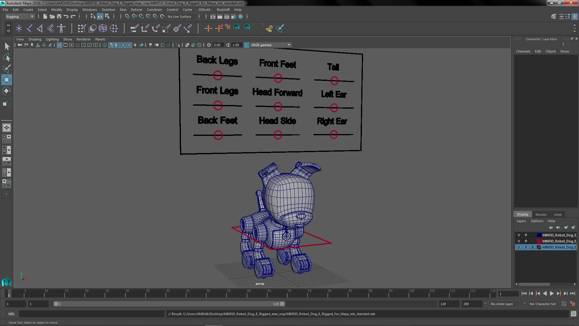 MINTiD Robot Dog E Rigged For Maya 3D Model - TurboSquid 2081408