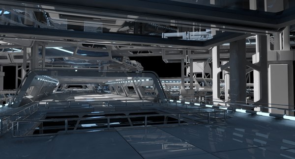 Modular sci fi structure 3D model - TurboSquid 1631586