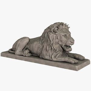3D Lion Sculpture