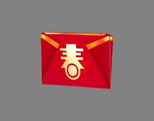 Cartoon chinese new year red envelope 3D