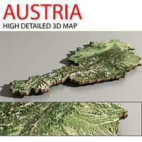 Austria 3D Map