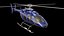 Elicottero - Bell Chopper - Modello 3D esterno e interno