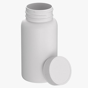 plastic bottle pharma 120ml 3D model