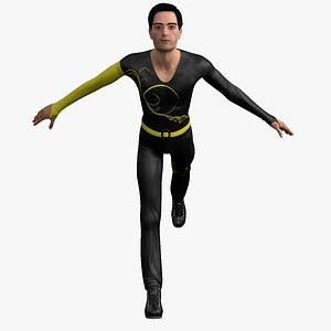 figure olympic player 3d model