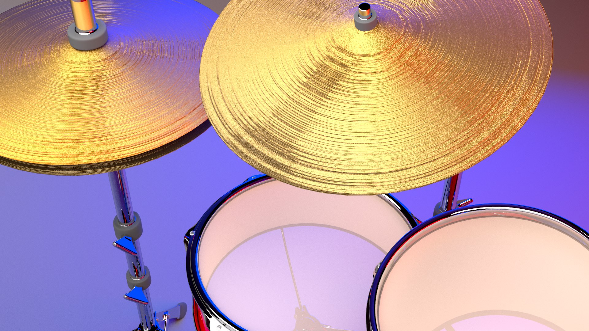 3D Model Yamaha Drum Kit TurboSquid 1982404