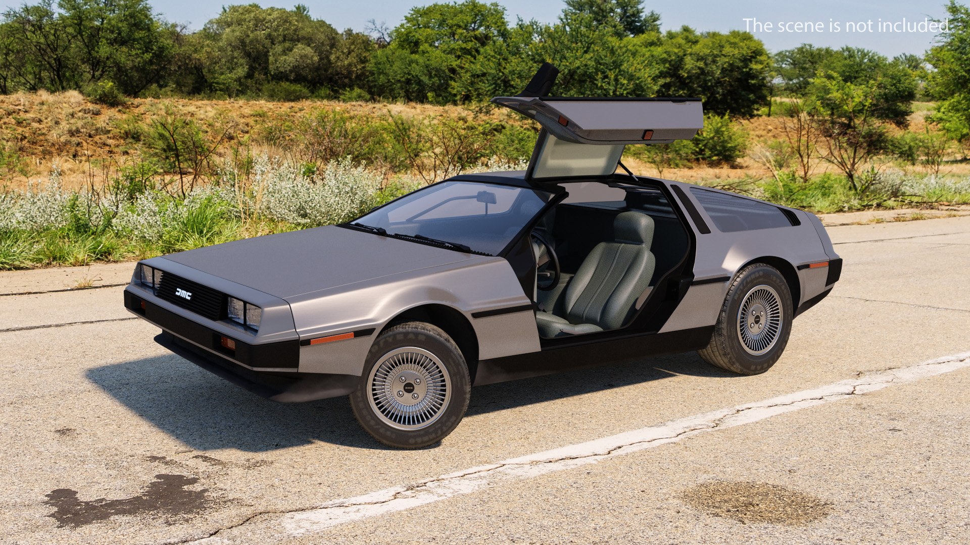 DeLorean DMC-12 3D model preview