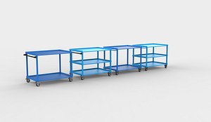 table trolley 3D model 3D