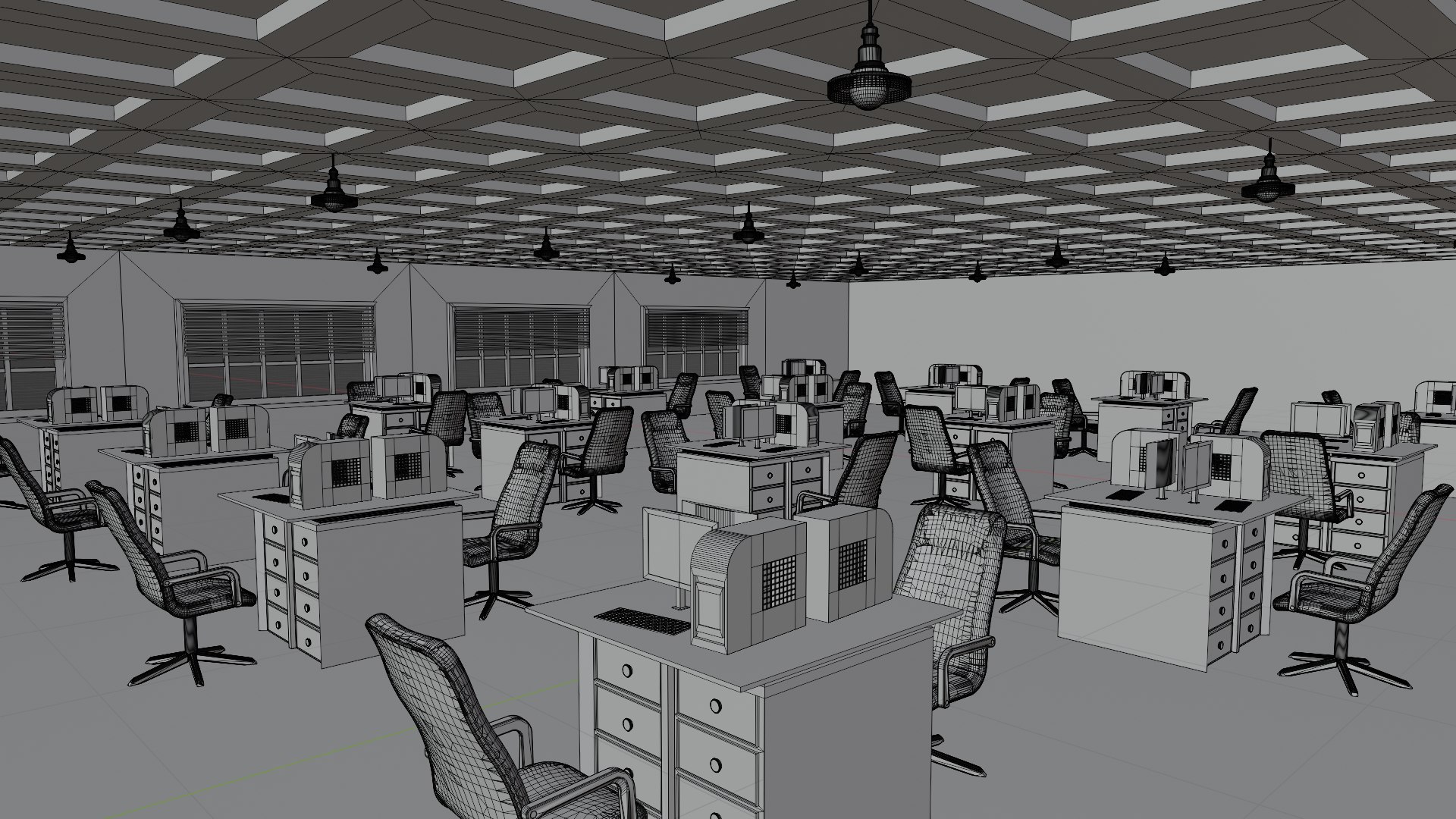 3D Office Interior - TurboSquid 2161427