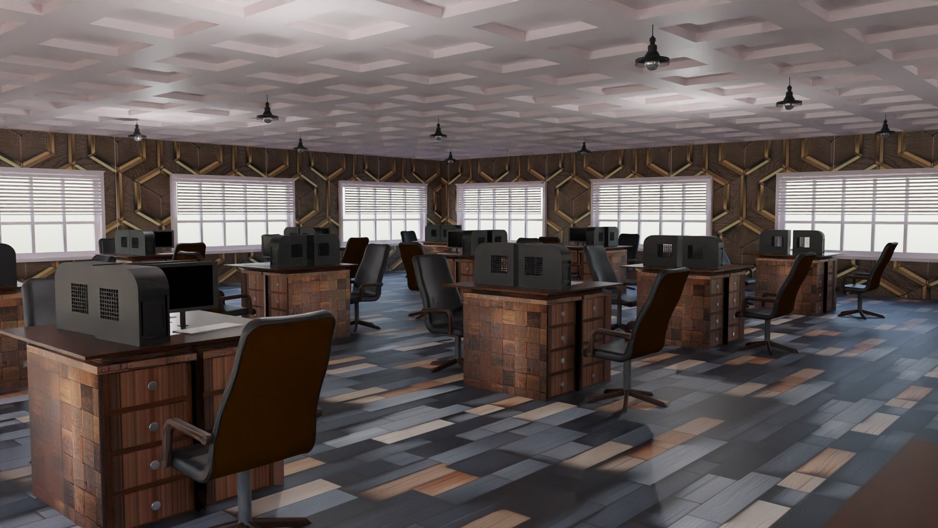 3D Office Interior - TurboSquid 2161427