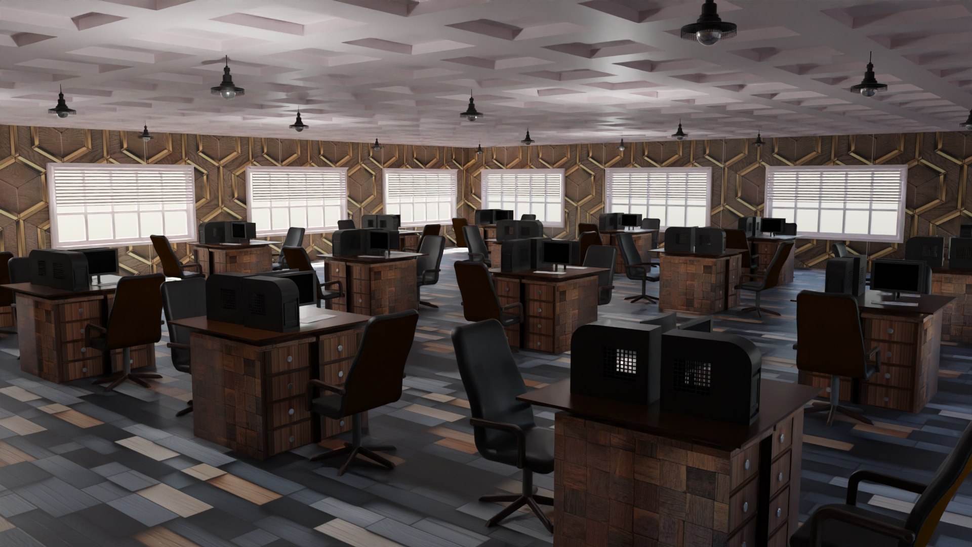 3D Office Interior - TurboSquid 2161427