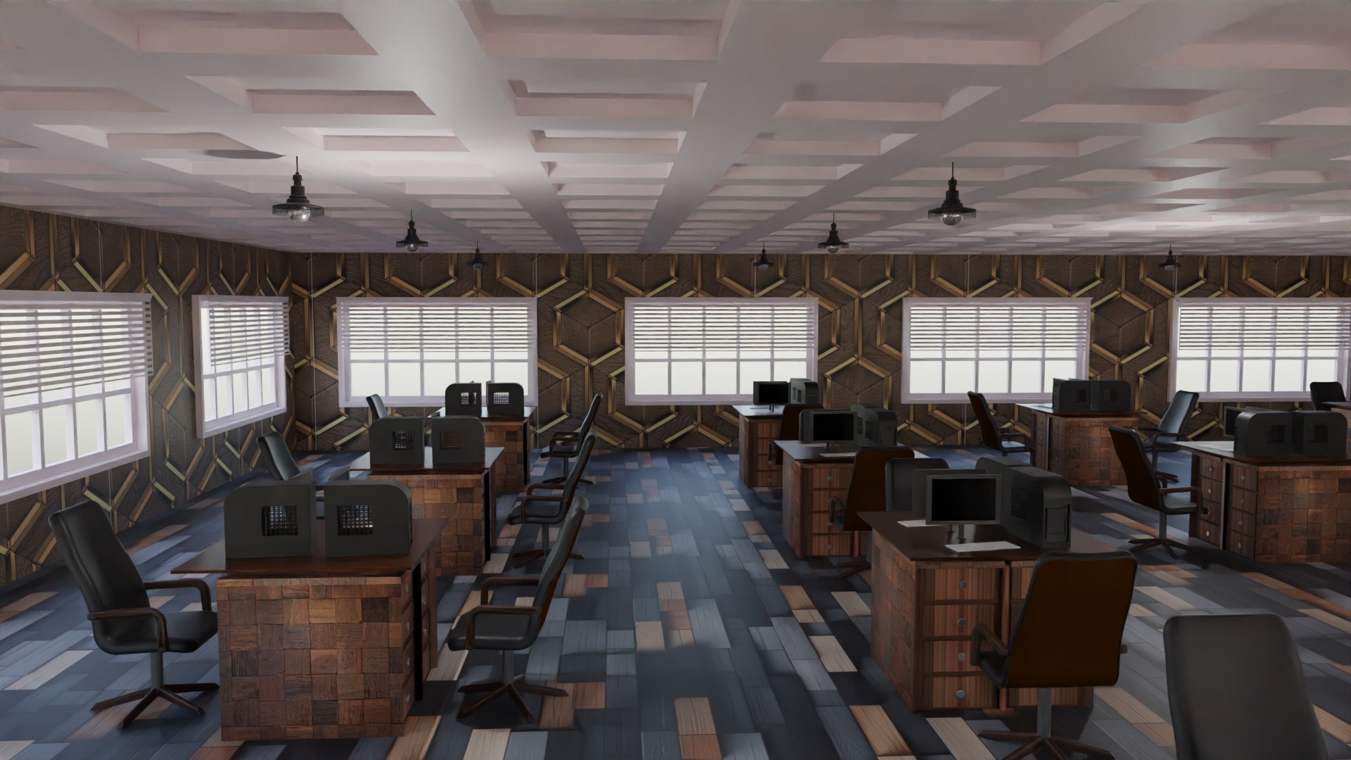 3D Office Interior - TurboSquid 2161427