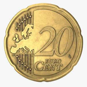 euro cent eur 3D model