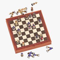 Chess Board Set 01 Pose 09