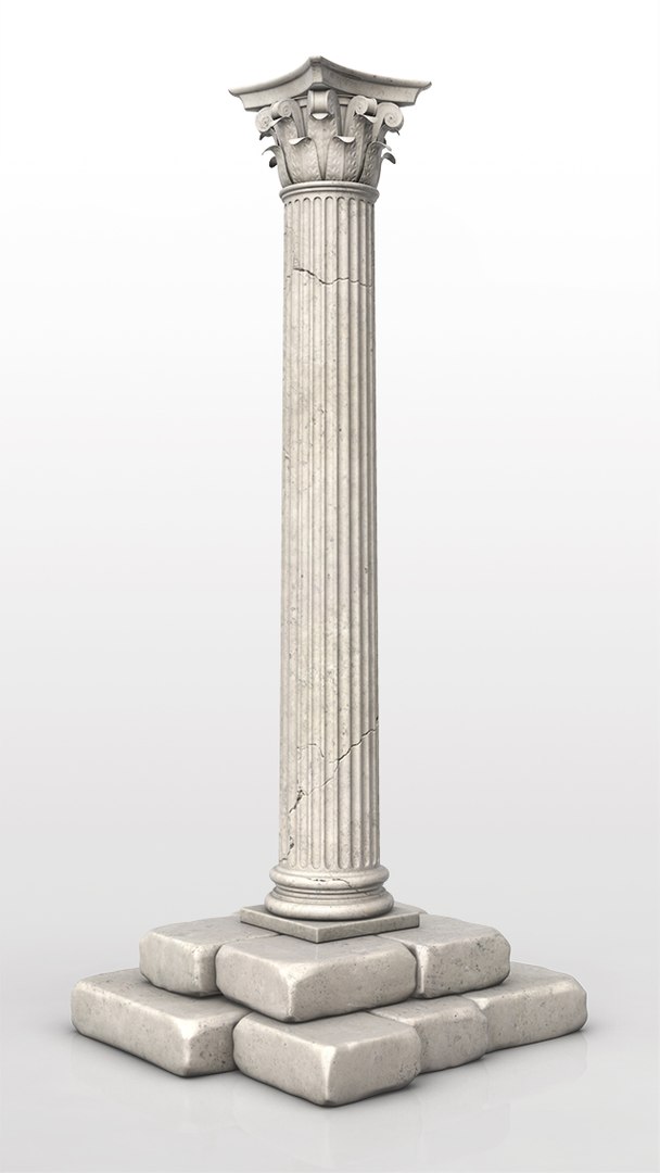 3d Corinthian Column Model