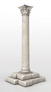 3d corinthian column model