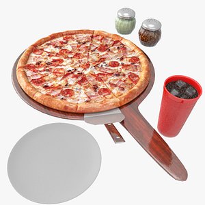 pizza board glass 3D model