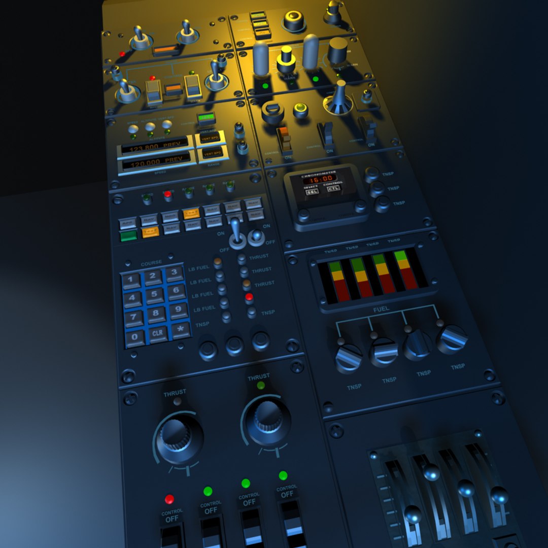 3d Cockpit Version Display Model
