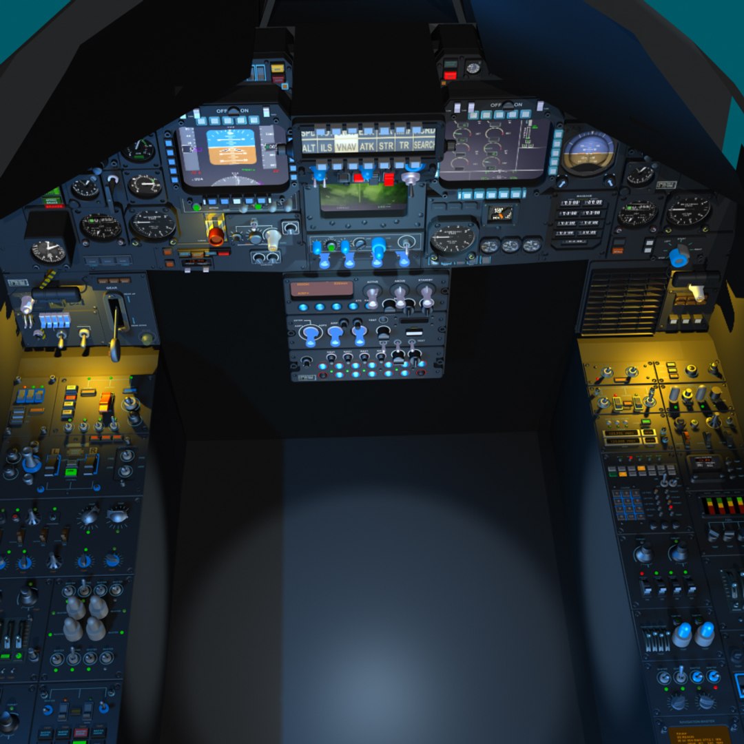 3d Cockpit Version Display Model