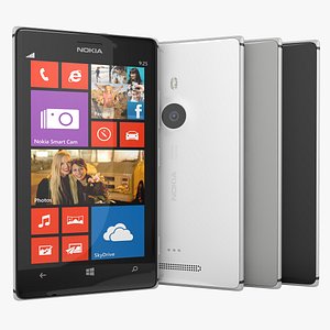 Nokia Lumia 925 Flagship Black White and Gray