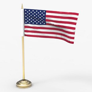 American Flag on a Pole