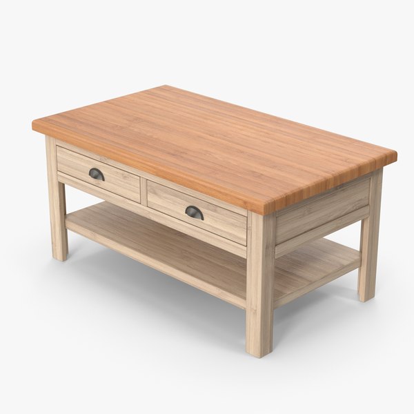 Wooden Coffee Table 3D model