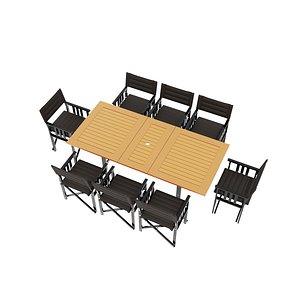 Portable Eight Seater Table Chair Set