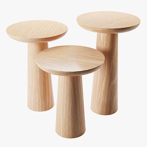 Mushroom coffeetable set 3D model
