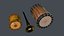 Indian Musical Instruments Collection 3D model