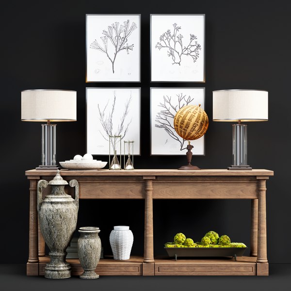 modelo 3d Set decorativo de consola - TurboSquid 1438059