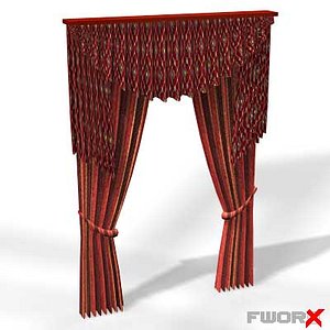 3d curtains model