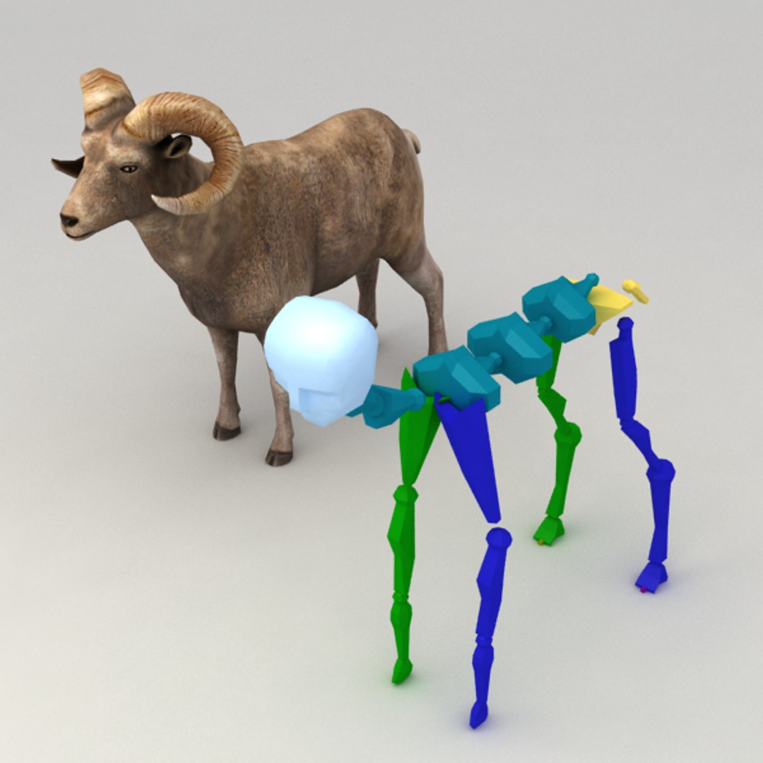 Ram Rigged Biped 3d Model