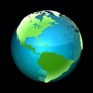 Globe and Map with options