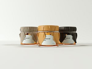 3D honey jar cloth