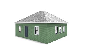 bungalow house model